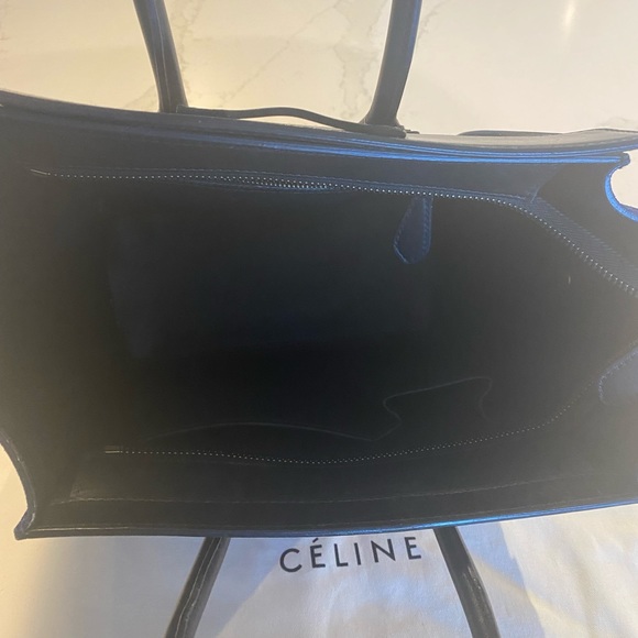Celine Luggage Micro Blue Indigo Lizard - Picture 6 of 11